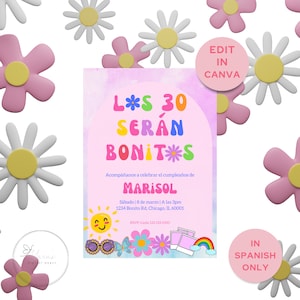 Los 30 serán Bonitos - Karol G Inspired - Mañana será bonito - 30th Birthday Invite - Bichota - Instant Download - Editable - Spanish Invite