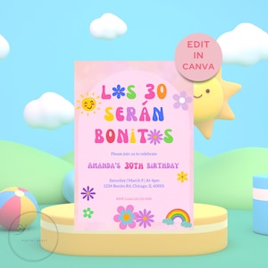 Los 30 serán Bonitos - Karol G Inspired - Mañana será bonito - Invitación de cumpleaños número 30 - Invitación Bichota - Descarga instantánea - Plantilla editable