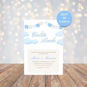 Cielito Lindo Baby Shower Invite - Cielito Lindo Invitation - Cielito Lindo Invite - Cielito Lindo - bewerkbare sjabloon - direct downloaden