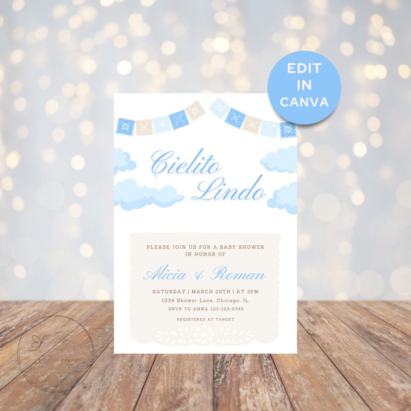 Cielito Lindo Baby Shower Invite - Cielito Lindo Invitation - Cielito Lindo Invite - Cielito Lindo - Editable Template - Instant Download