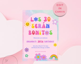Los 30 serán Bonitos - Karol G Inspired - Mañana será bonito - 30th Birthday Invite - Bichota Invite - Instant Download - Editable Template