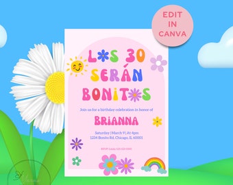 Los 30 serán Bonitos - Karol G inspiriert - Mañana será bonito - 30. Geburtstag einladen - Bichota einladen - Sofortiger Download - Bearbeitbare Vorlage