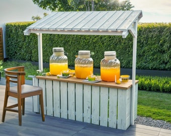 Lemonade Stand Plan: Woodworking Build (PDF Download)