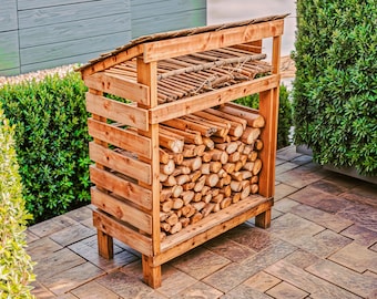 Outdoor Firewood Build A Log Store Out Of Pallets Farm Equipment