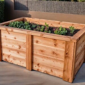 DIY Outdoor Zedernholz Pflanzkasten Bauplan, Holzbearbeitungspläne, Erhöhter Pflanzkasten, Pflanzbett, Outdoor Möbel, Instant Download