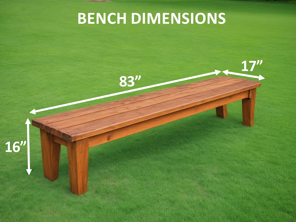 DIY Outdoor Bench Plan: Easy Patio & Garden Bench (PDF Plans) - Etsy
