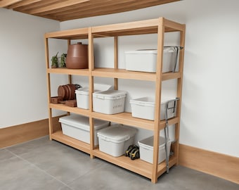 Garage Shelves Plan: DIY Woodworking, Step-by-Step Build (PDF)