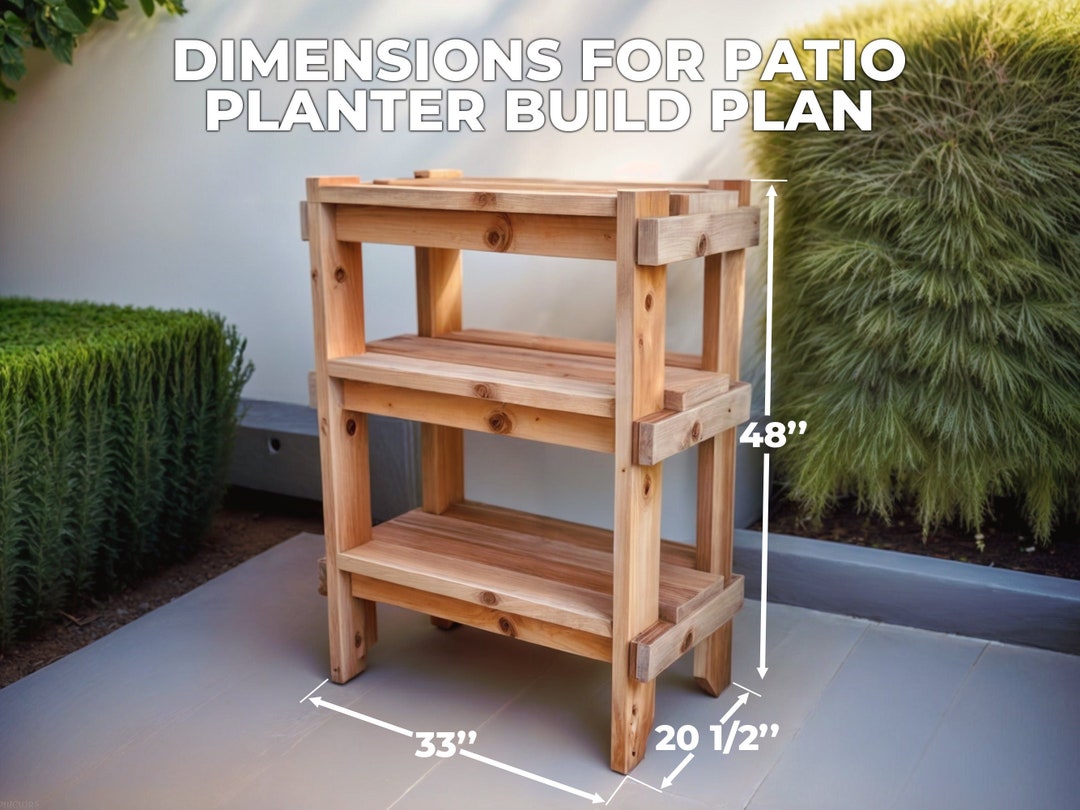 DIY Plant Shelves - Flower Pot Rack - 3 Tier Stand- Storage Shelves ...
