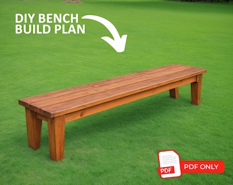 DIY Outdoor Bench Plan: Easy Patio & Garden Bench (PDF Plans)