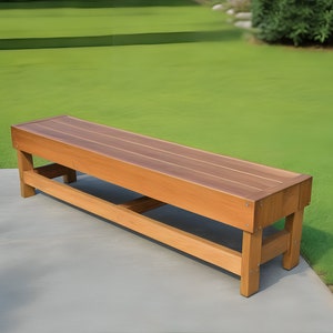 Simple Outdoor Wood Bench Plan PDF, Garden Bench Plan, Bench Plan, DIY Woodworking Plans, PDF Plans