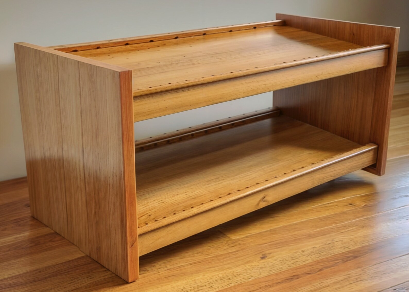 DIY Wooden Shoe Rack Build Plans: Entryway Organizer (PDF) - Etsy