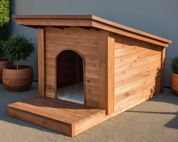 DIY木製犬小屋の作り方：大型犬用ベッド（PDFパターン） - Etsy 日本