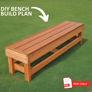 Outdoor Bench Build Plans |Patio Bench DIY |Patio Bench Plans |Garden Bench Plans |Outdoor Bench DIY | Outdoor Bench Plans| PDF Plans