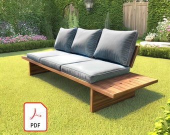 Outdoor Bench Build Plans | PDF Download - Etsy