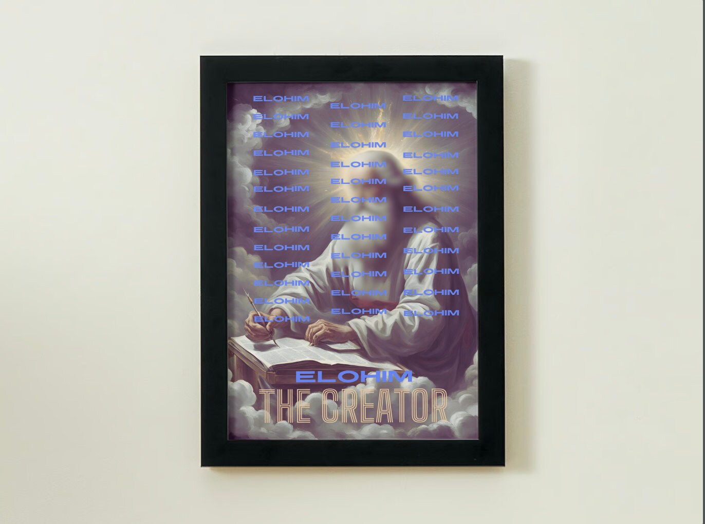 Elohim - The creator Wall Art