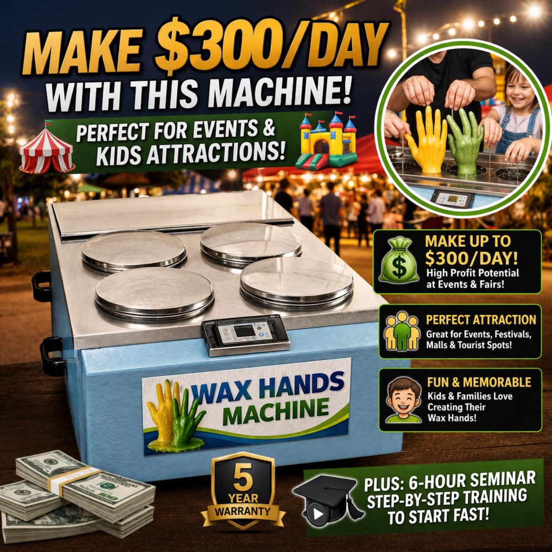 Mataking Hand Machine Wax Hands Machine 5 Buckets – Hand Mold Candle Making System With ...
