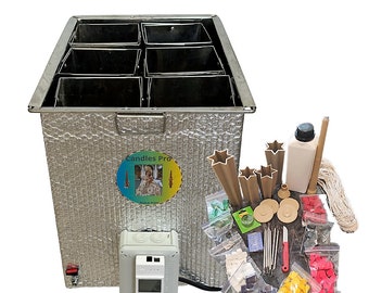 Carved Candles Wax Melter Machine Open Close Manually Or From Smartphone Plus Materials and Six Hours Tutorial For Making Carved Candles