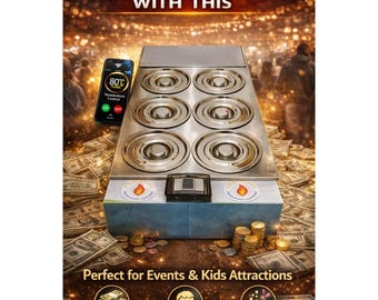 Wax Hands Machine 7 emmers Smartphonebediening, handmatige bediening, complete starterkit, 6 uur training Winstgevende bedrijfsapparatuur voor evenementen