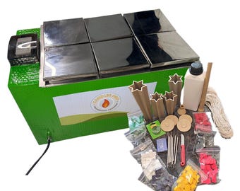 Candle Making Equipment Wax Melter Open Close Manually Or From Smartphone and Six Hours Tutorial For Making Carved Candles Plus materials
