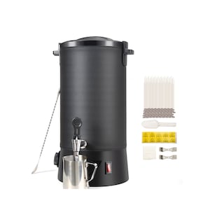 Wax Melter For Candle Making, 22 Lbs 11 Qts Fast Melting Electric Pot, Temp Control Easy Clean, Plus Materials and Insulated Jacket