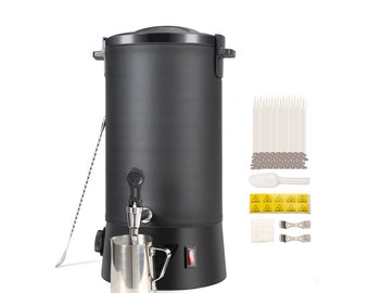 Wax Melter For Candle Making, 22 Lbs 11 Qts Fast Melting Electric Pot, Temp Control Easy Clean, Plus Materials and Insulated Jacket