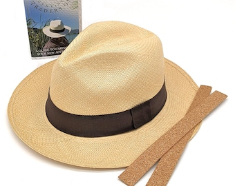 Equal Earth Genuine Rolling Panama Hat from Ecuador / Handwoven / Handmade / Authentic / Quality - in colour Natural