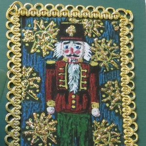 Weihnachtskarte Nussknacker Unikat