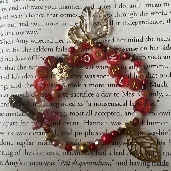 custom eras tour Taylor Swift red album themed friendship bracelet personalised Swiftie with charms