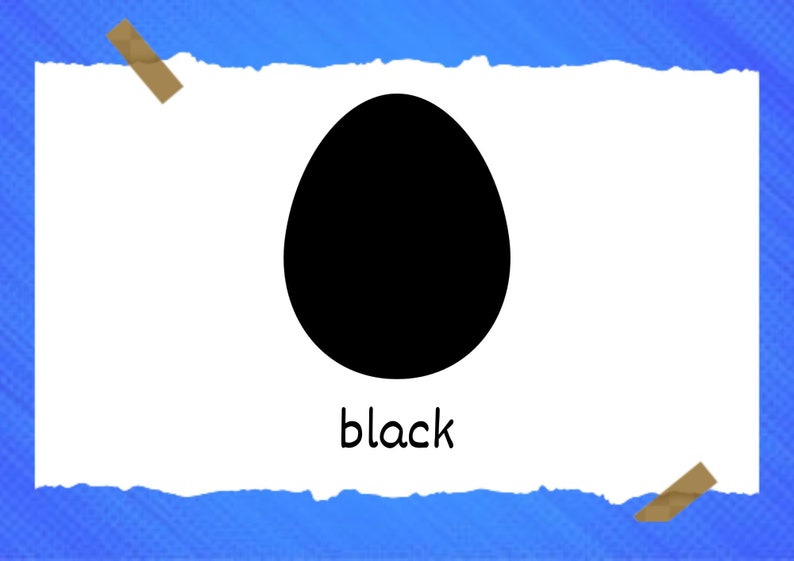 Flashcards Colors for Teaching Montessori Flashcards Pre-school Cards ...