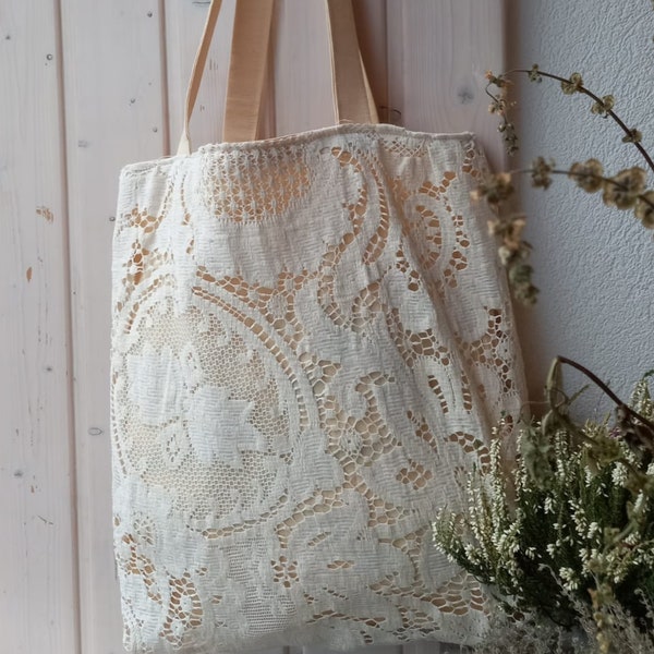 Cadeau mariée, cadeau femme, boho sac à main, cadeau maman en dentelle. idée cadeau femme. cadeau original. sac épaule. Tote bag original.