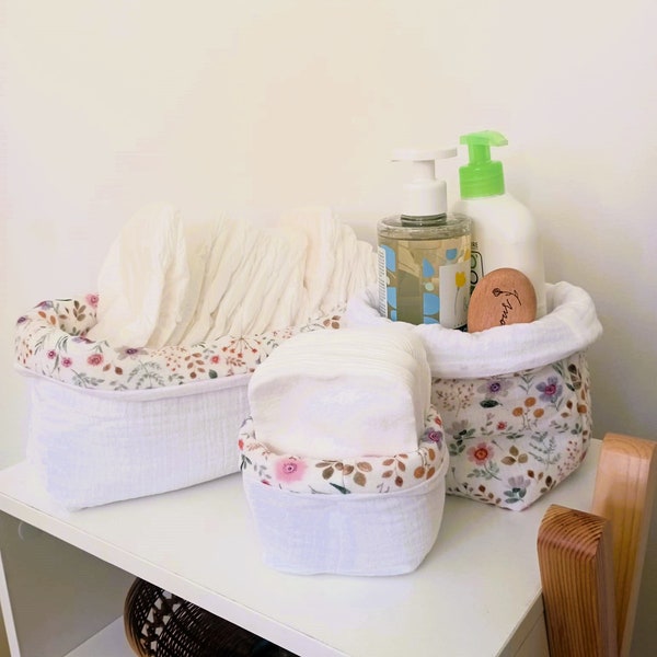 Corbeilles de rangement produits bébé