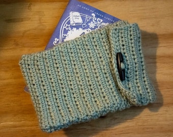 Pochette de livre au crochet