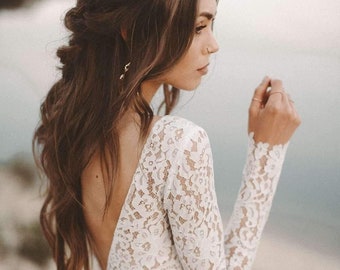 Wedding dress with open back - MALEA