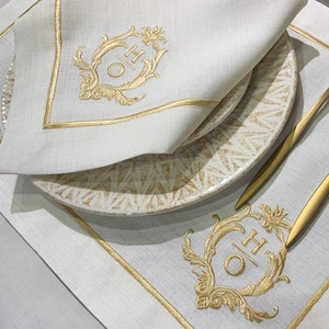 Antique Monogrammed Linens - Etsy