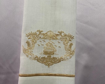 Custom Embroidered Napkin Samples