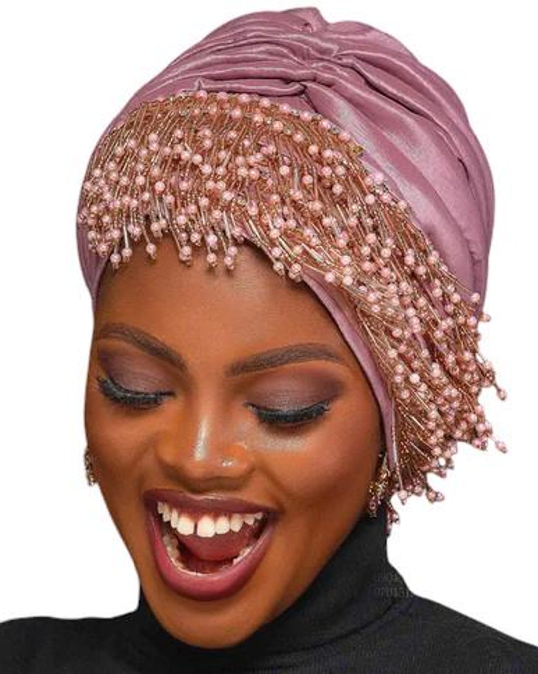 Cleopatra Ready to Wear Beaded Turban in Various Colours