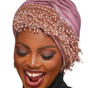 Cleopatra Ready To Wear Beaded Turban in various colours