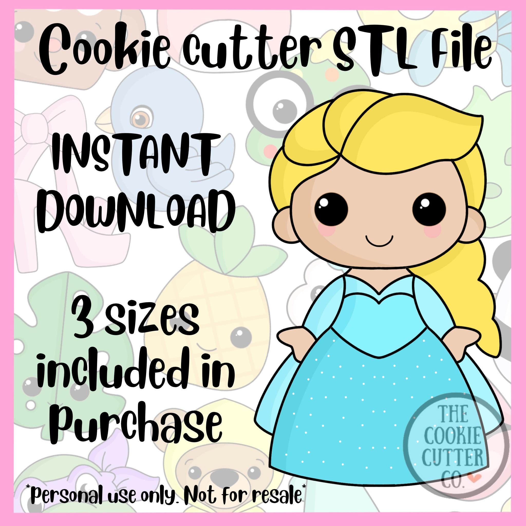 Elsa Cookie Cutter STL File