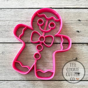 7" Giant IMPRINT Gingerbread Man cookie cutter STL file
