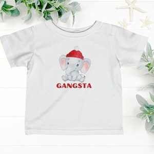 Funny infant shirt, cute baby shirt, Gansta Infant Tee