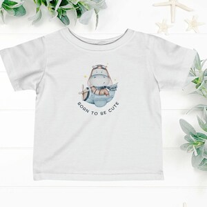 Cute baby shirt, funny infant shirt, Born to be cute shirt