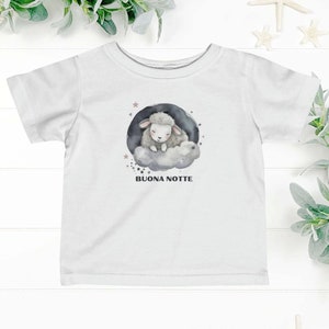 Cute baby shirt, cute infant shirt, funny baby shirt, Buona notte baby shirt