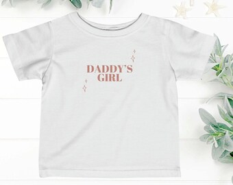Linda camisa infantil para niña, camisa divertida para bebé, camiseta infantil para niña de papá