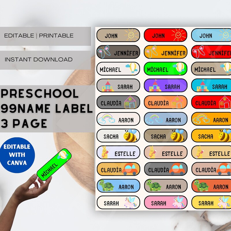 Daycare Labels - Etsy