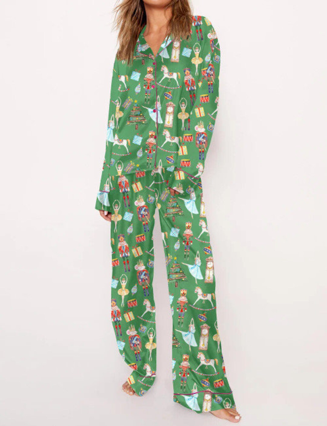 Christmas Nutcracker Pajama Set Nutcracker Pajamas Etsy