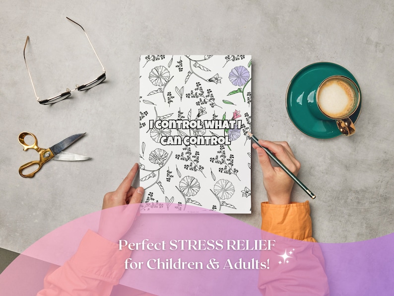 100 Affirmation Coloring Pages for Adults Printable - Self-Love Affirmation Coloring Book - Positive Quotes Coloring -Anxiety, Stress Relief image 5