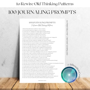100 dagboekaanwijzingen voor mentaliteitsverandering - herbedraad negatief denken - doorbreek negatieve cycli - mentale herprogrammering - nieuwe mindset dagelijkse schrijfaanwijzingen