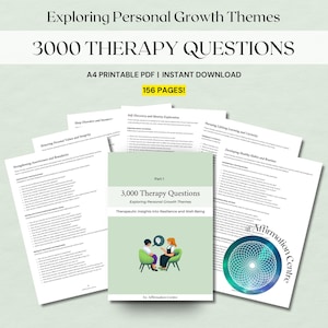 3000 Therapy Questions, Therapist Tools CBT, DBT, ACT Somatic Psychotherapy Notes Therapy Documentation Cheat Sheet, Therapy Interventions