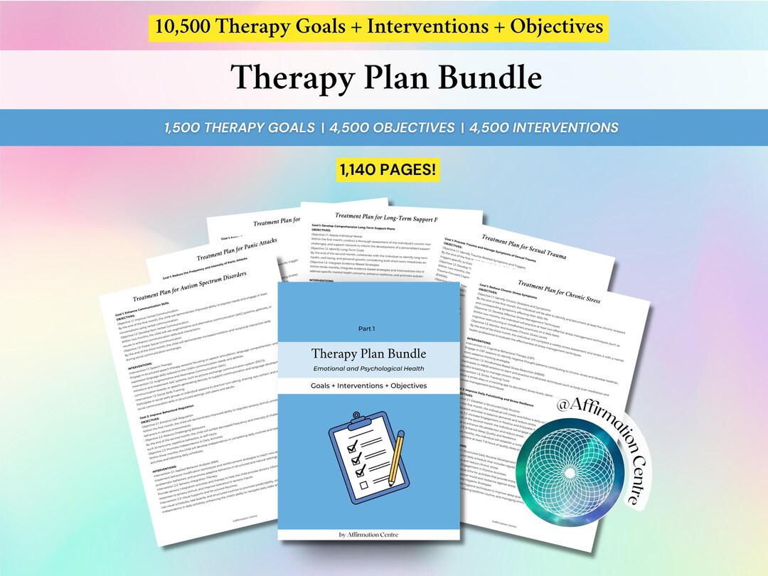The ULTIMATE Therapy Plan Bundle: 1,500 Therapy Goals + 4,500 ...