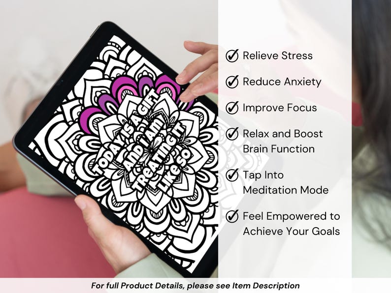 100 Affirmation Coloring Pages for Adults Printable - Self-Love Affirmation Coloring Book - Positive Quotes Coloring -Anxiety, Stress Relief image 3